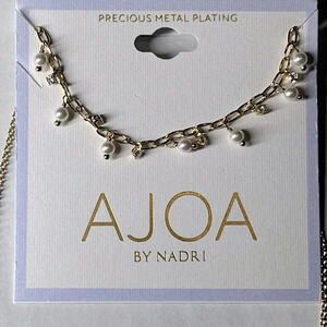 Nadri Gold plated necklace for young girl or teenager. 16” length 2” extender